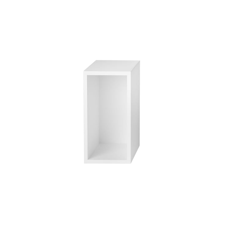 Muuto - Stacked Shelf module with back panel, small / white