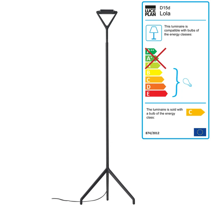 Luceplan - Lola Floor Lamp, black