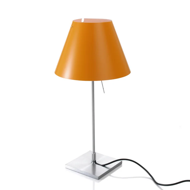 Luceplan - Costanzina Table lamp 1D13 LED, aluminum / orange