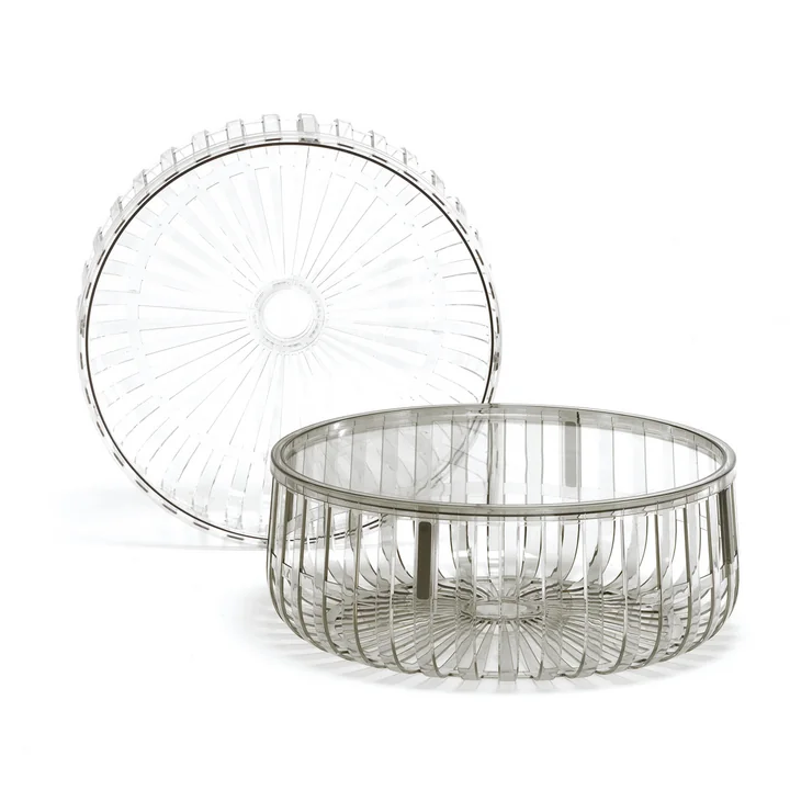 Panier by Ronan and Erwan Bouroullec in fumé from Kartell
