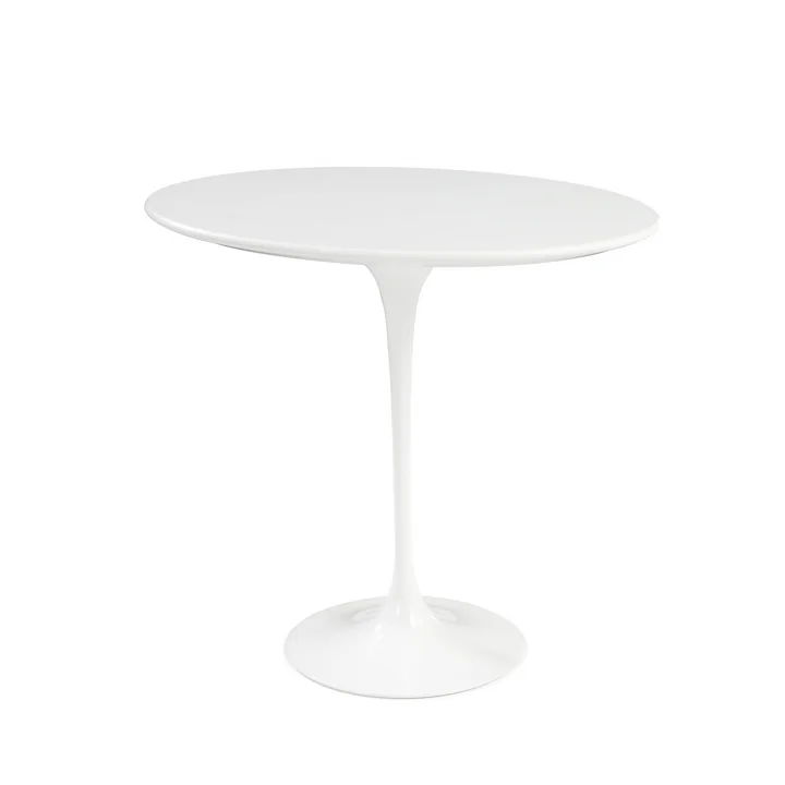 Knoll - Saarinen Tulip Side table round, laminate white / white