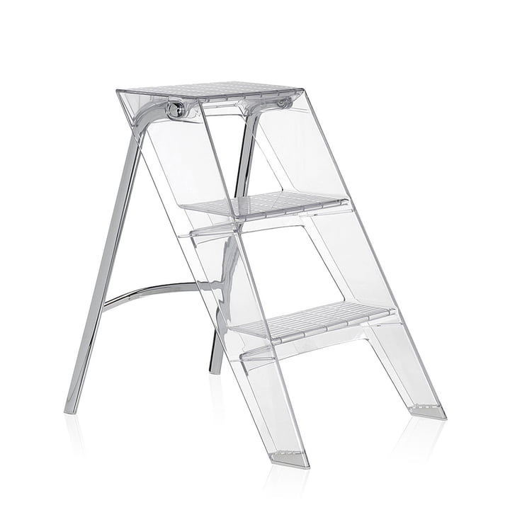 Upper Folding ladder, crystal clear from Kartell