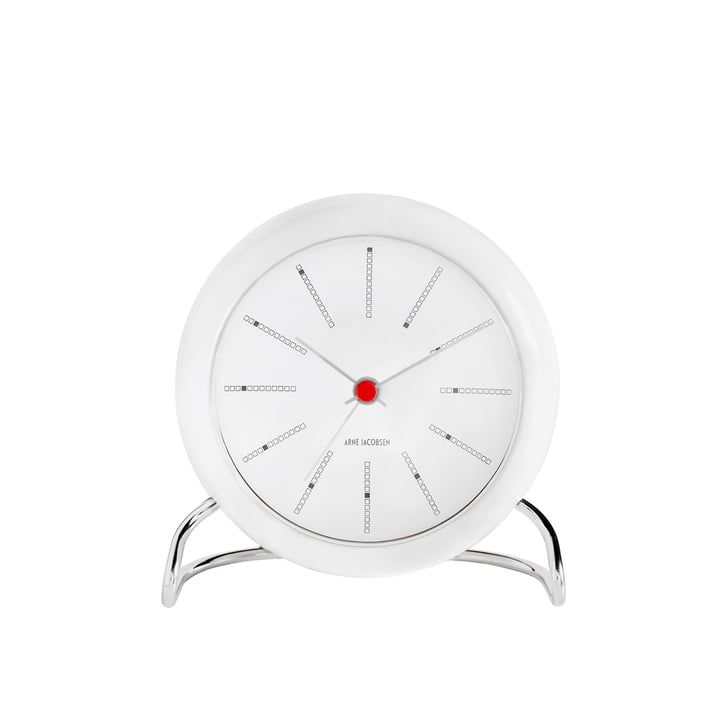 AJ Bankers Alarm clock from Rosendahl in white
