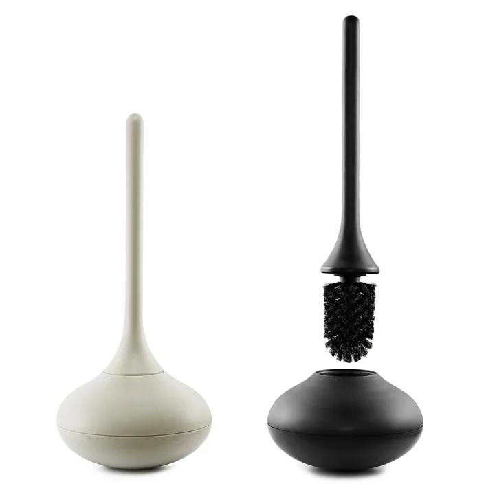 The Ballo Toilet brush from Normann Copenhagen in grey and black