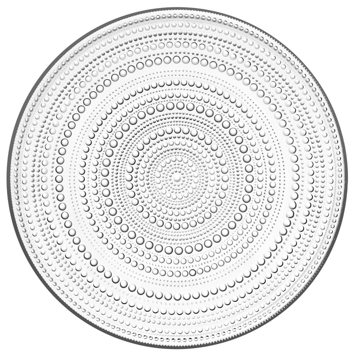 Kastehelmi Plate Ø 31,5 cm from Iittala in clear