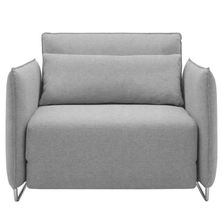 Softline - cord sofa chair, felt grey (620)