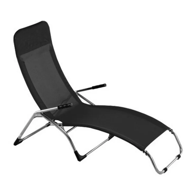 Fiam - Terrace lounger Samba , aluminum / black