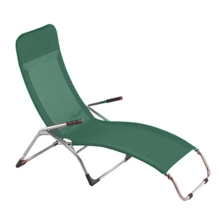 Fiam - Terrace lounger Samba , aluminum / dark green