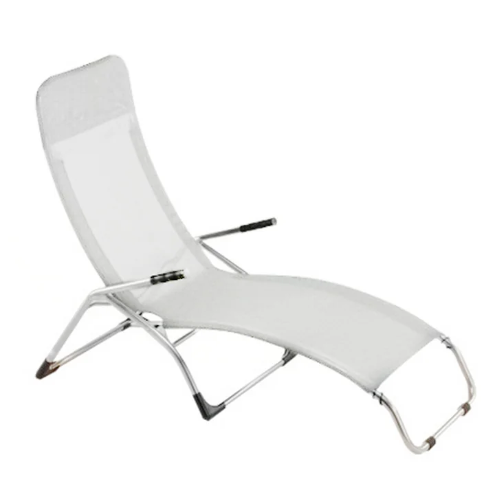 Fiam - Terrace lounger Samba , aluminum / white