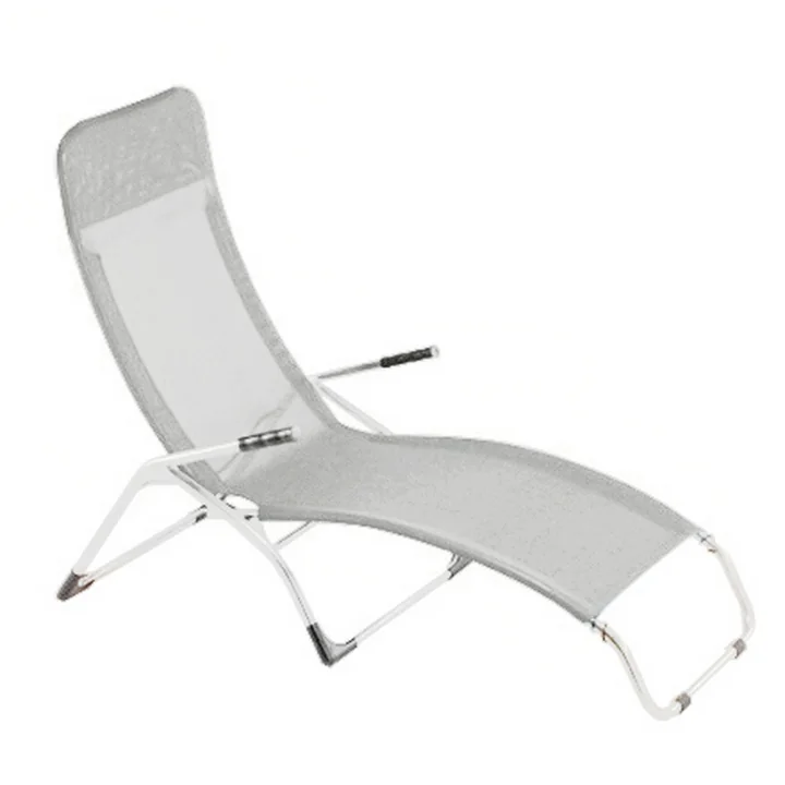Fiam - Terrace lounger Samba , aluminum / silver gray