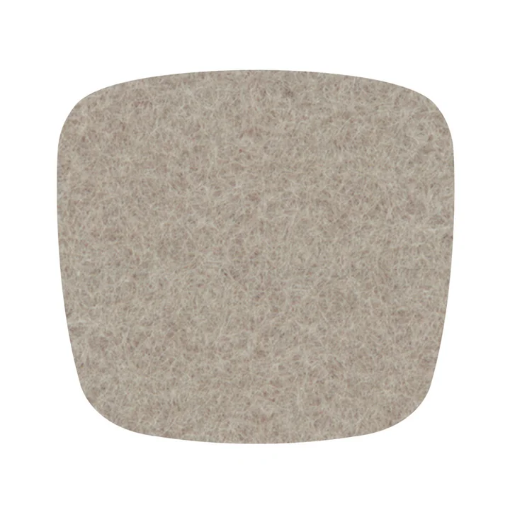 Hey Sign - felt-seat Eames Plastic Armchair, stone 5mm