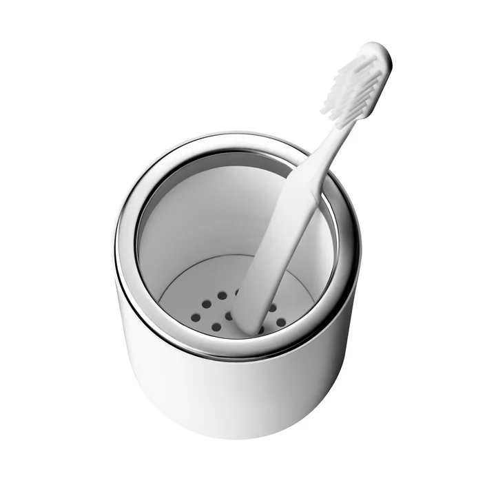 Bath toothbrush holder from Audo in white