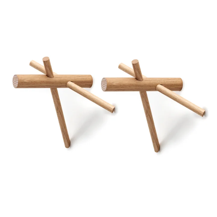 Normann Copenhagen - Sticks Hook, natural, set of 2