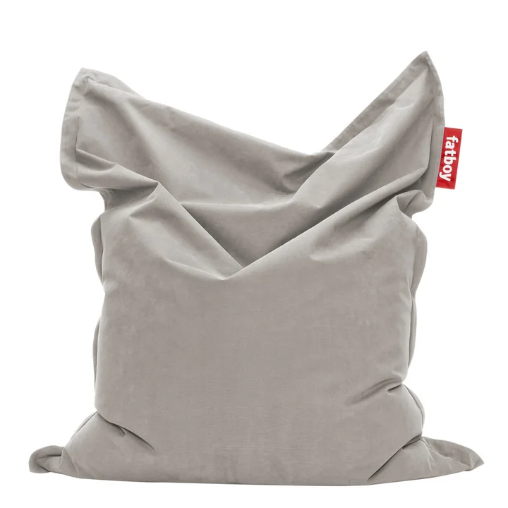 Original beanbag Stonewashed from Fatboy in silver grey