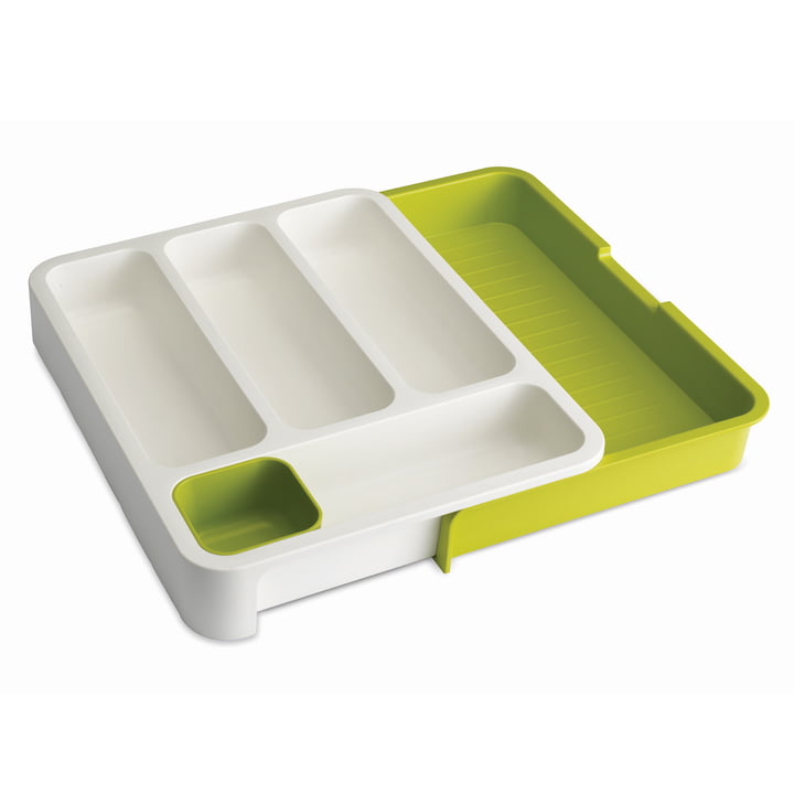 The pull-out drawer insert from Joseph Joseph in white/ green