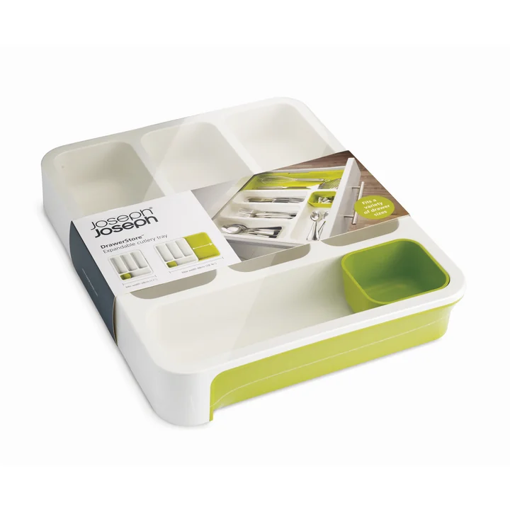 The packaged pull-out drawer insert from Joseph Joseph