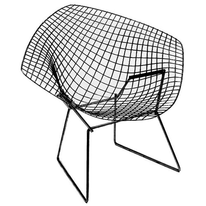 Knoll - "Diamond" outdoor chair, black