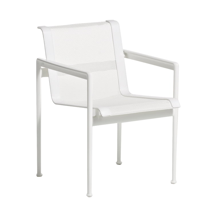 Knoll - 1966 Dining chair with armrests, white