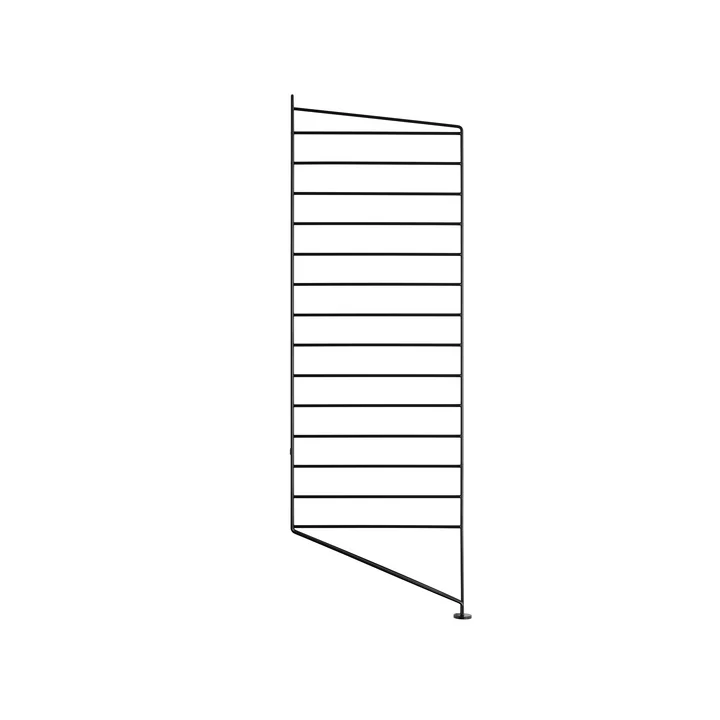 Bottom ladder for String shelf 85 x 30 cm from String in black