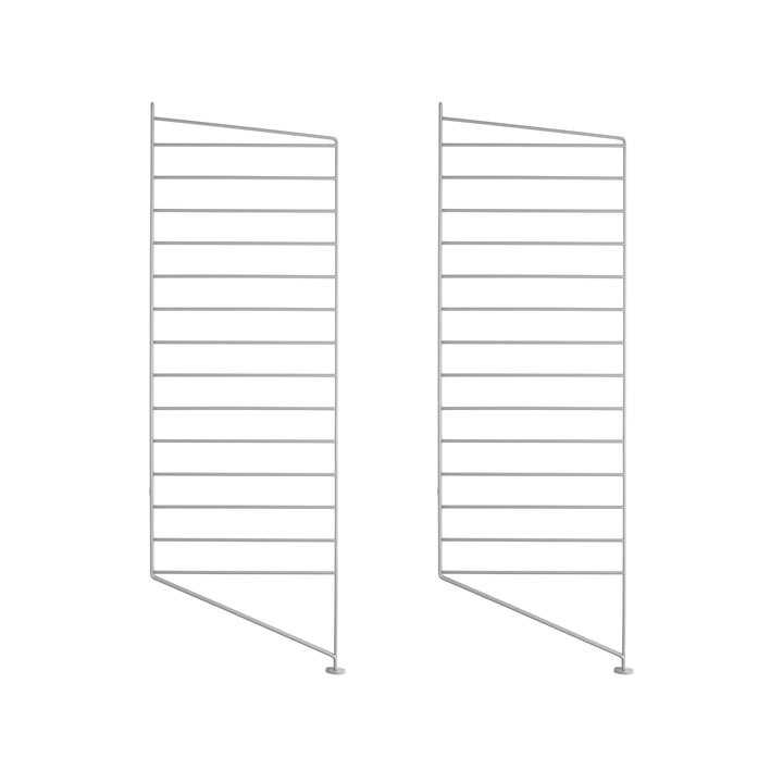 Set of 2 Floor panels for String Regal 85cm - grey