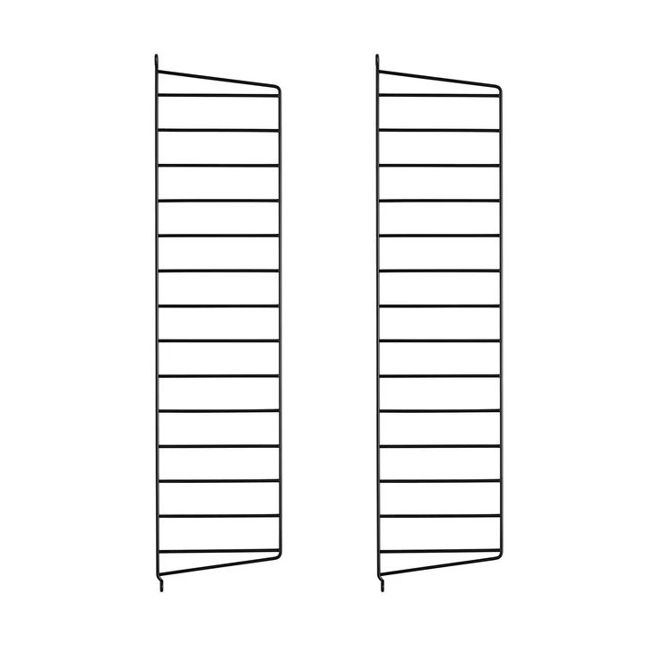 Wall ladder for String Shelf 75 cm from String in black (pack of 2)