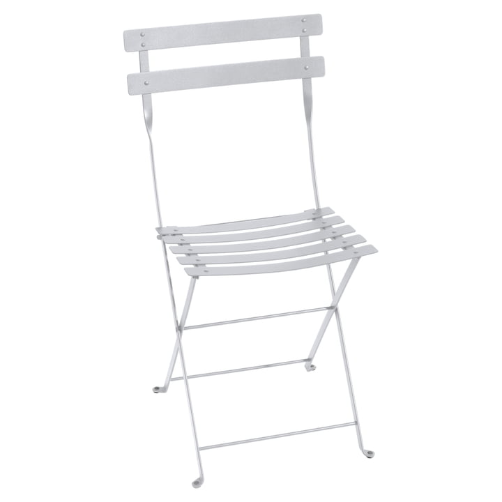 Bistro Folding chair from Fermob metal in cotton white