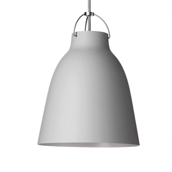 Caravaggio P3 Pendant lamp from Fritz Hansen in matt light grey (25)