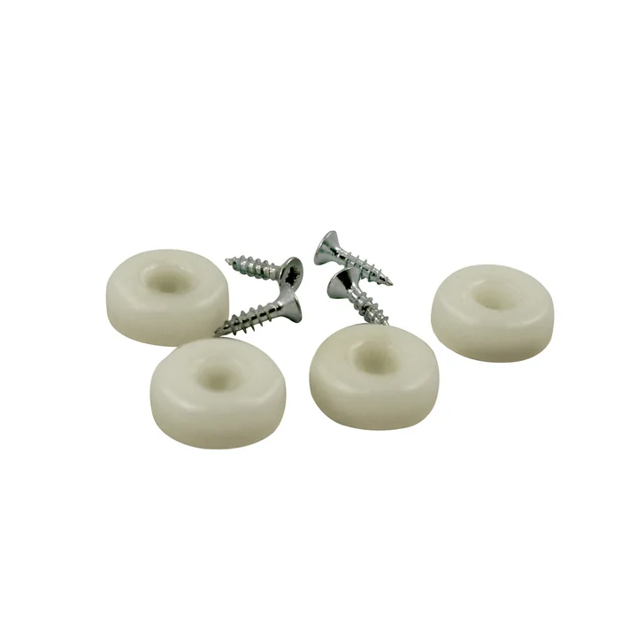 Plastic glide set for Plastic Chair DSW / DAW Set of 4 from Vitra in white