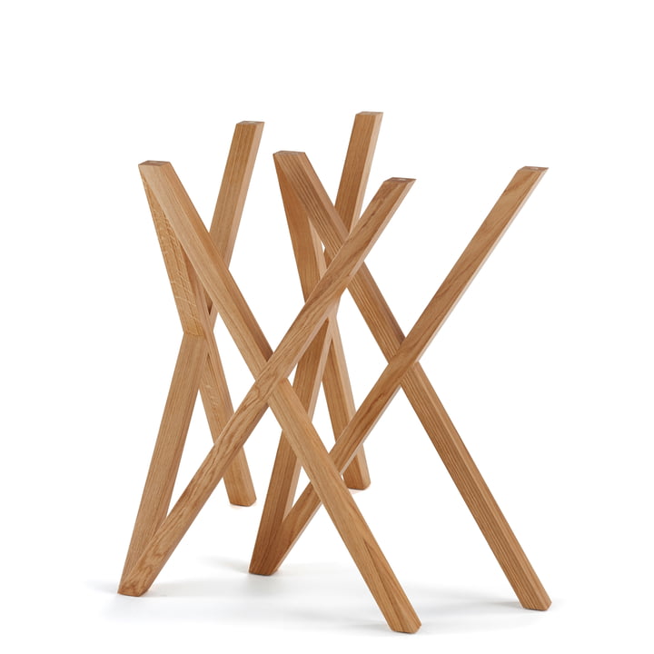 The Mika table trestle by Hans Hansen made of oak wood