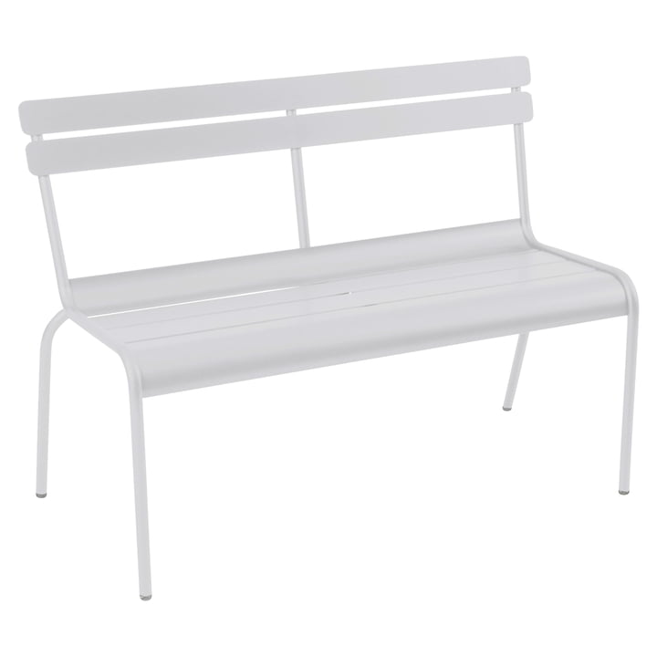 Luxembourg Bench stackable by Fermob in cotton white