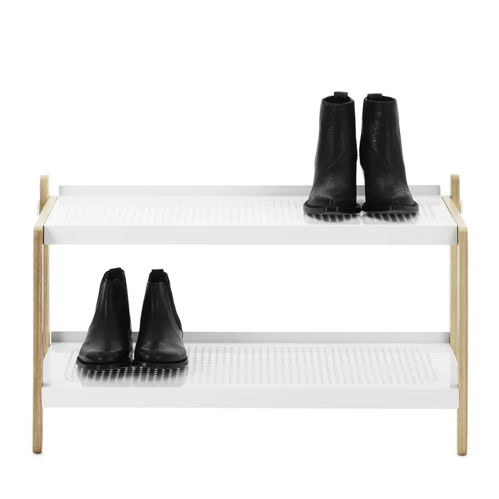 Normann Copenhagen - Sko Shoe rack, white - with shoes
