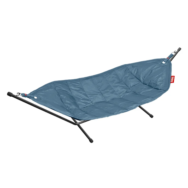 fatboy hammock, jeans light blue / black frame