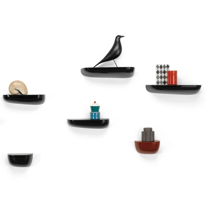 Vitra - Corniches, Group black, with Eames Housebird