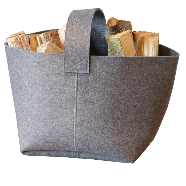 Firewood Basket with Carrying Handle by Hey Sign
