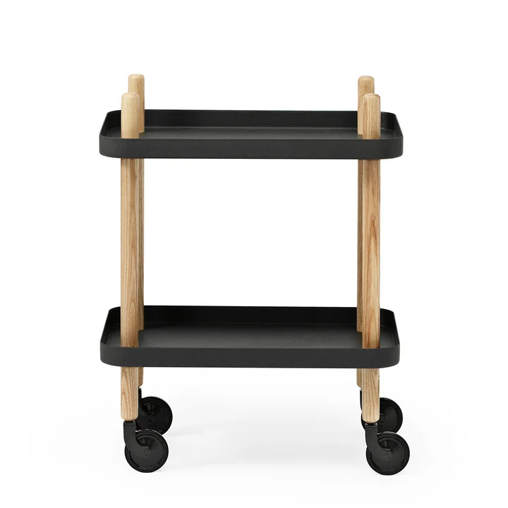 Normann Copenhagen - Block side cart, black - long side