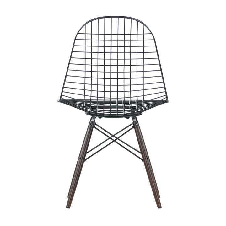 Vitra - Wire Chair DKW, dark maple wood - backside