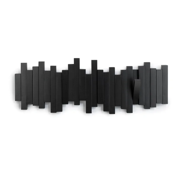 Multi Hook Wall coat rack from Umbra in black