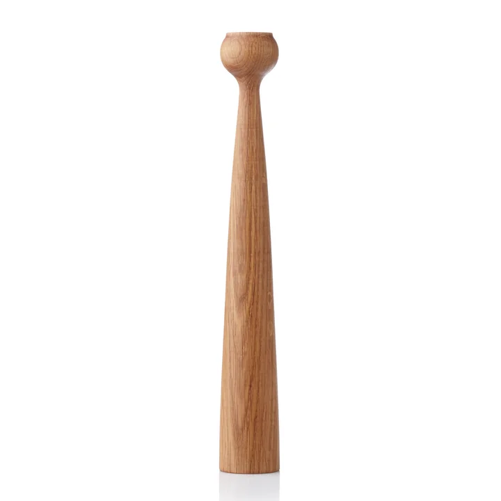 applicata - Blossom Candlestick, tulip/oiled oak