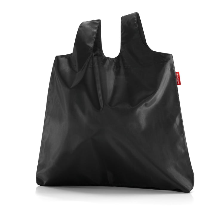 Sac Shopper Pliable Reisenthel Mini Maxi - 15L - Polyester Indéchirable - Noir - Ultra Compact Plié