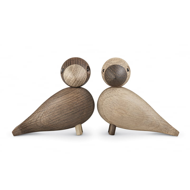 Kay Bojesen - Lovebirds set of 2, wooden parrots