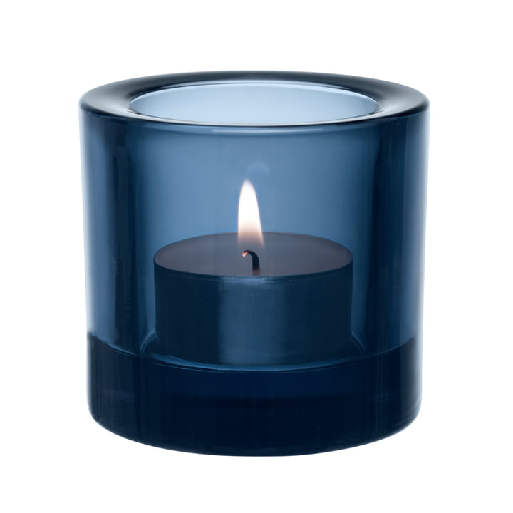 Iittala - Kivi Tealight holder, rain blue