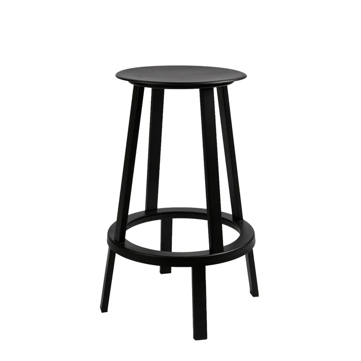 HAY - Revolver Stool, bar stool, black, 65cm