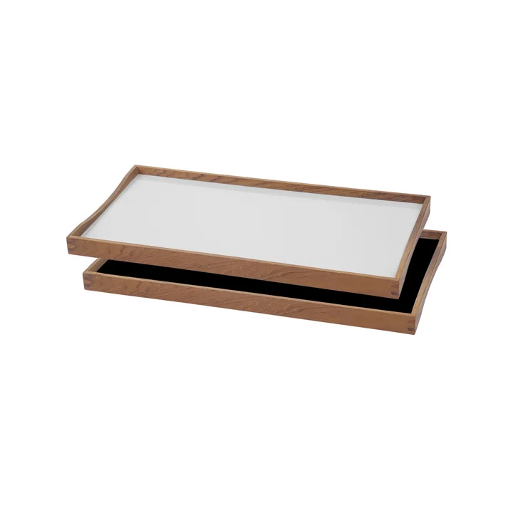 The Tablett Turning Tray from ArchitectMade, 23 x 45 cm, white