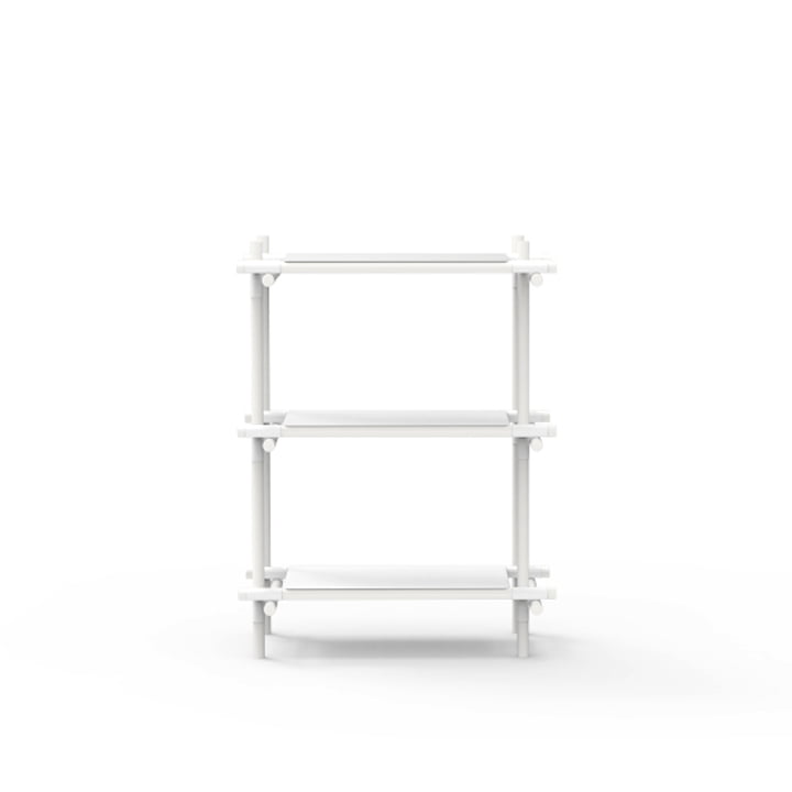 Menu - Stick System, shelf, white / white, 1 x 3