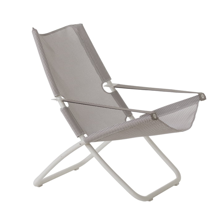 Snooze Deckchair from Emu in white / ice