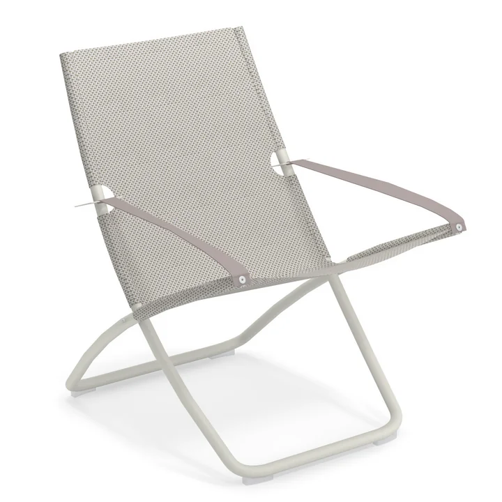 Snooze Deckchair from Emu in white / ice