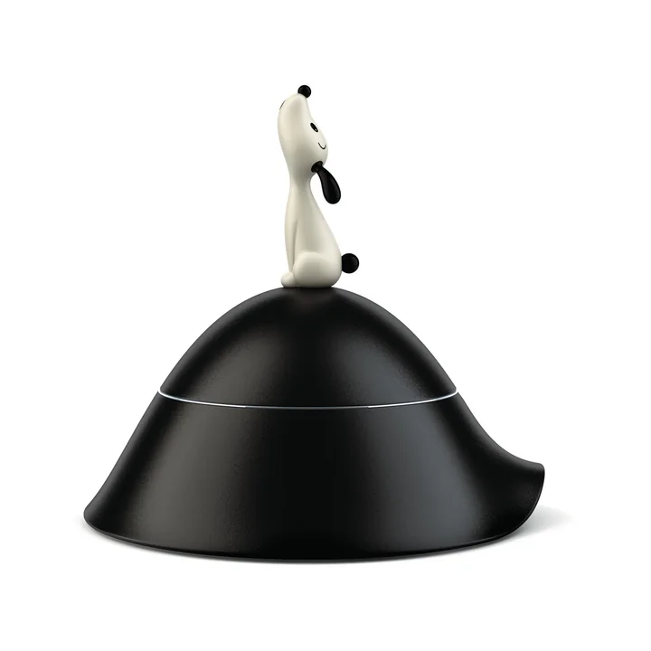 Lulà Dog bowl, black by A di Alessi