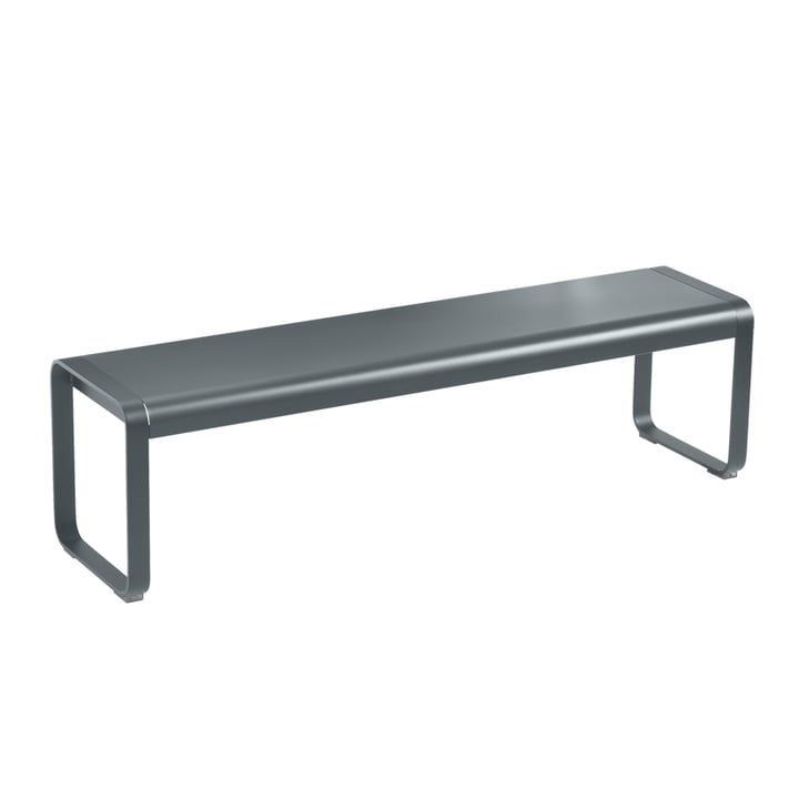 Bellevie Bench from Fermob in thunderstorm gray