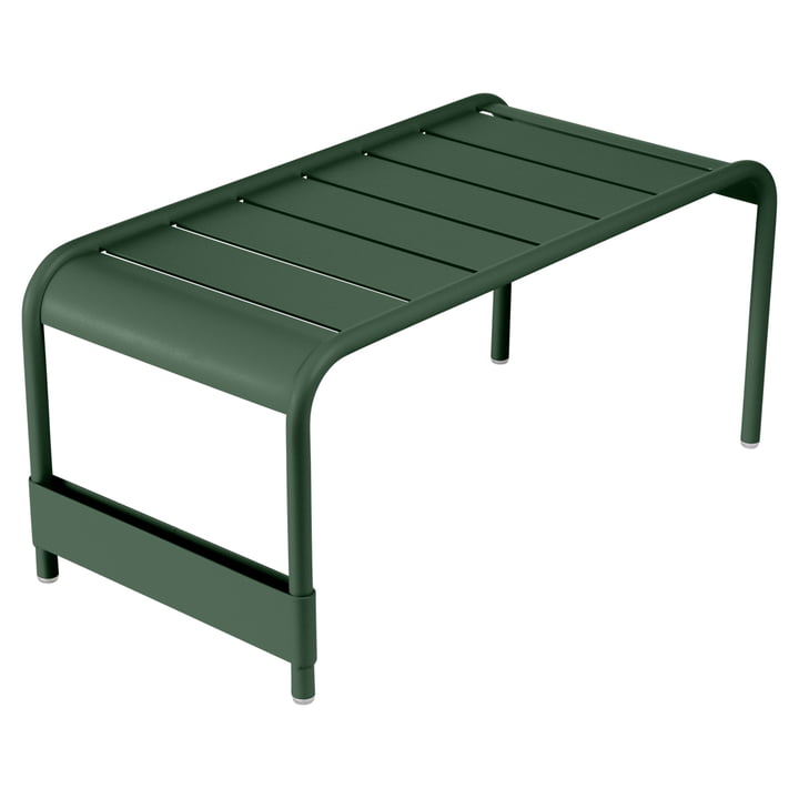 Fermob - Luxembourg Large low table / Garden bench, Cedar Green