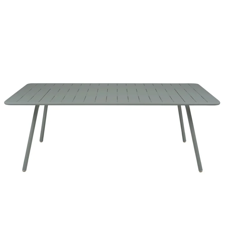 Luxembourg Table 100 x 207 from Fermob in thunderstorm gray